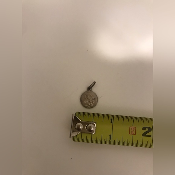 Vintage 925 Silver Pendant St. Mary with baby Jesus - Picture 6 of 7